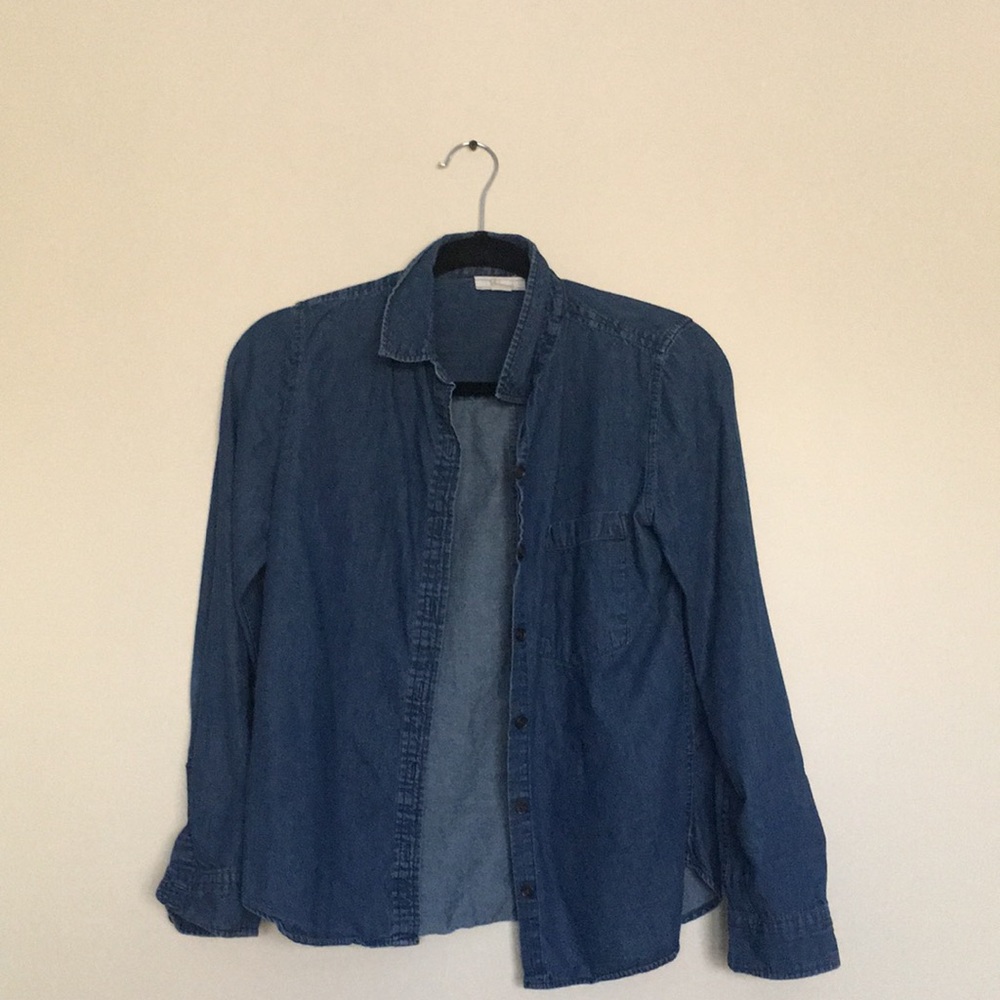 Denim button up